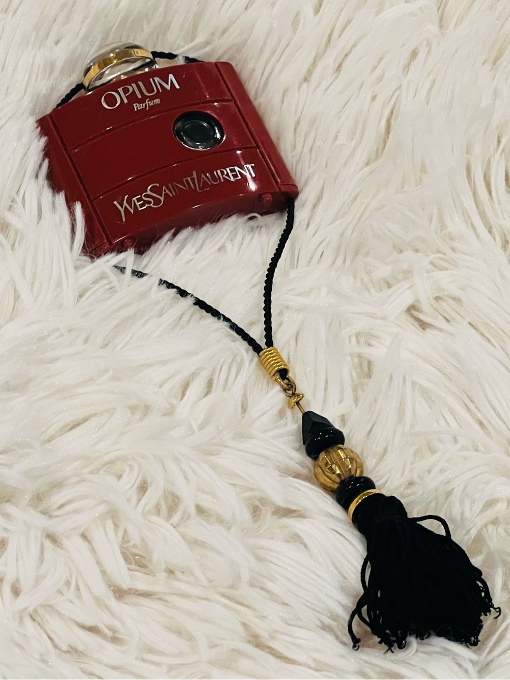 Vintage 1980’s Yves Saint Laurent Opium Parfum Collectible Bottle (7.5ml)